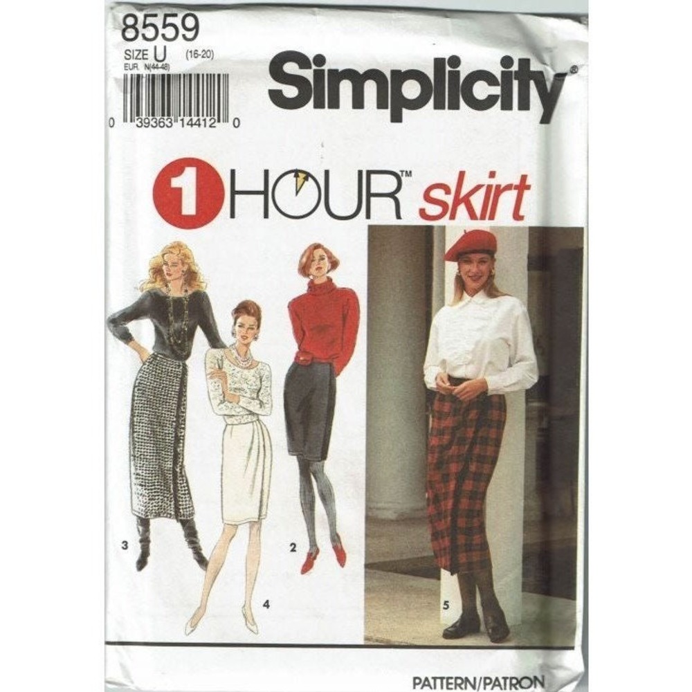 Simplicity Sewing Pattern 8559 Skirts Misses Size 16-20